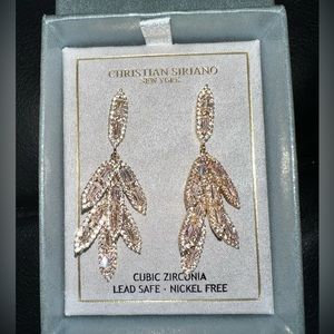 Rose Gold Christian Siriano New York Earrings